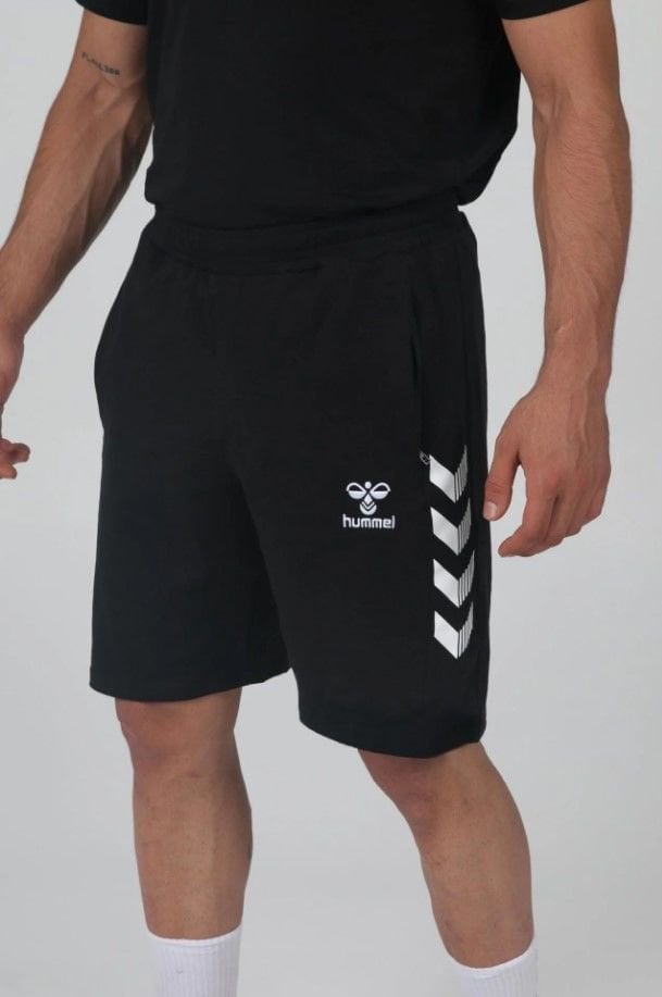 Hummel Armin Pamuklu Cepli Kamp Şortu Siyah
