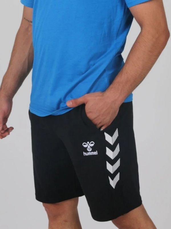 Hummel Armin Pamuklu Cepli Kamp Şortu Siyah