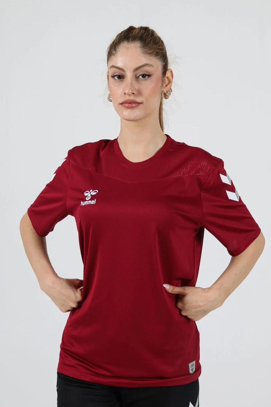 Hummel Oregon Antrenman Tişört Bordo