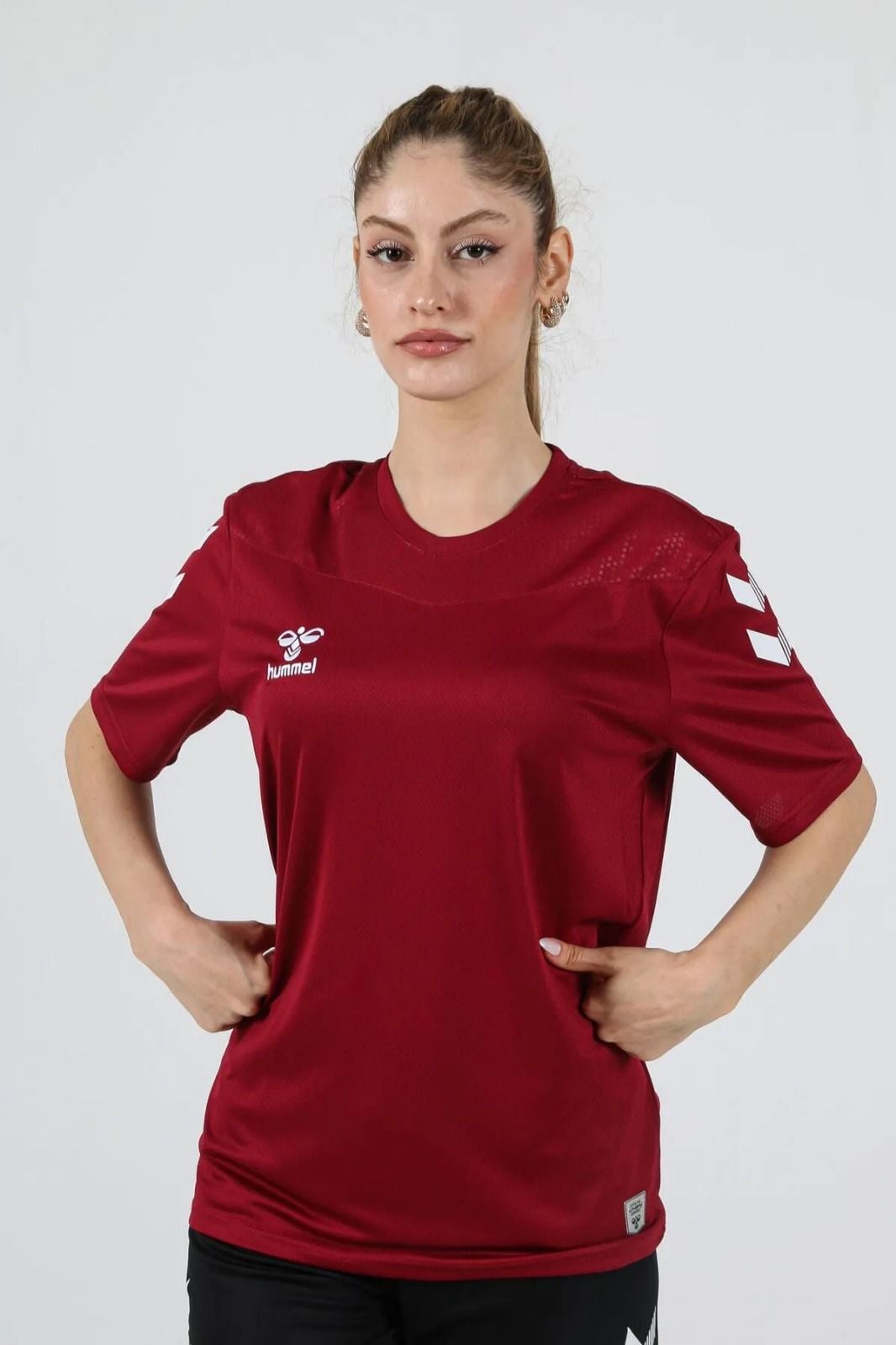 Hummel Oregon Antrenman Tişört Bordo