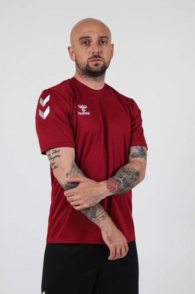 Hummel Oregon Antrenman Tişört Bordo