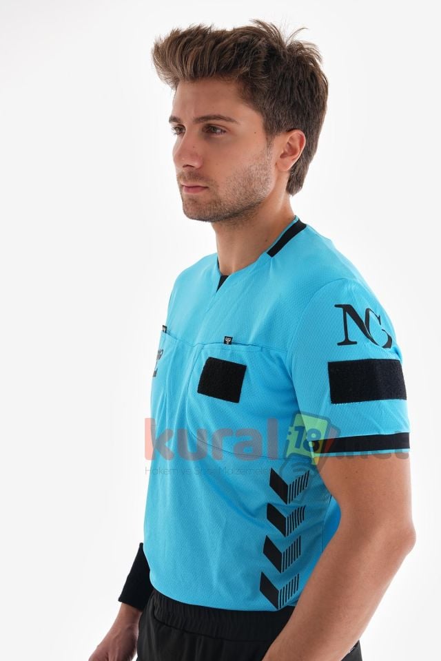 HUMMEL TFF HAKEM MAÇ FORMASI MAVİ-KISA KOL