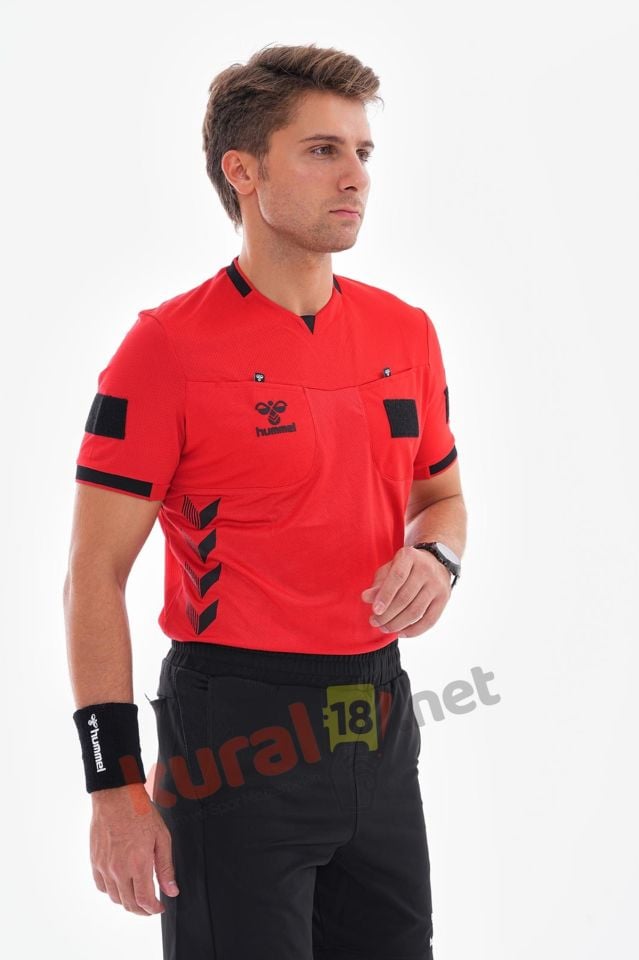 HUMMEL TFF HAKEM MAÇ FORMASI KIRMIZI-KISA KOL
