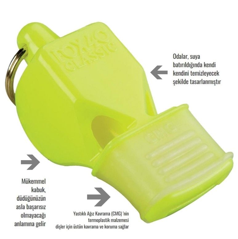 Fox40 Classic Cmg Official Düdük - Neon Sarı