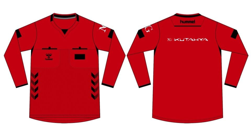 HUMMEL UZUN KOL, TFF HAKEM MAÇ FORMASI-Kırmızı