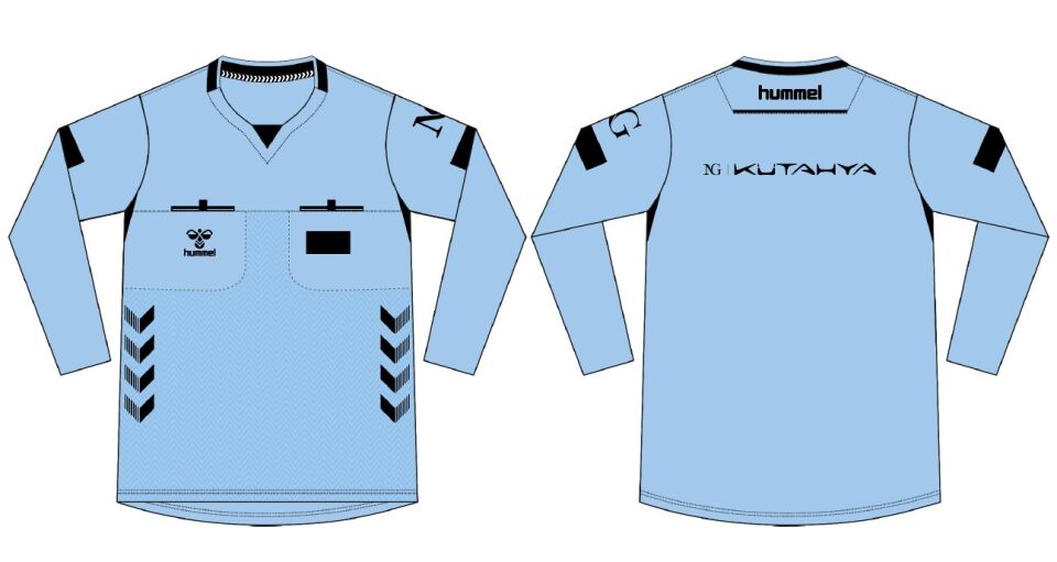 HUMMEL UZUN KOL, TFF HAKEM MAÇ FORMASI-Mavi