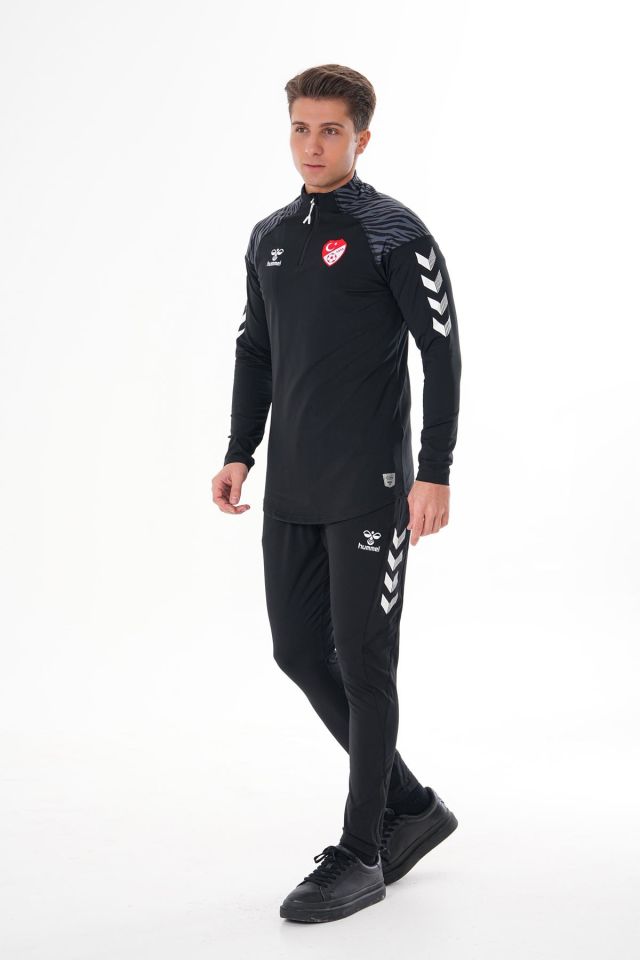 HUMMEL TAKIM, TFF HAKEM ANTRENMAN EŞOFMAN TAKIMI Siyah, ALT VE ÜST