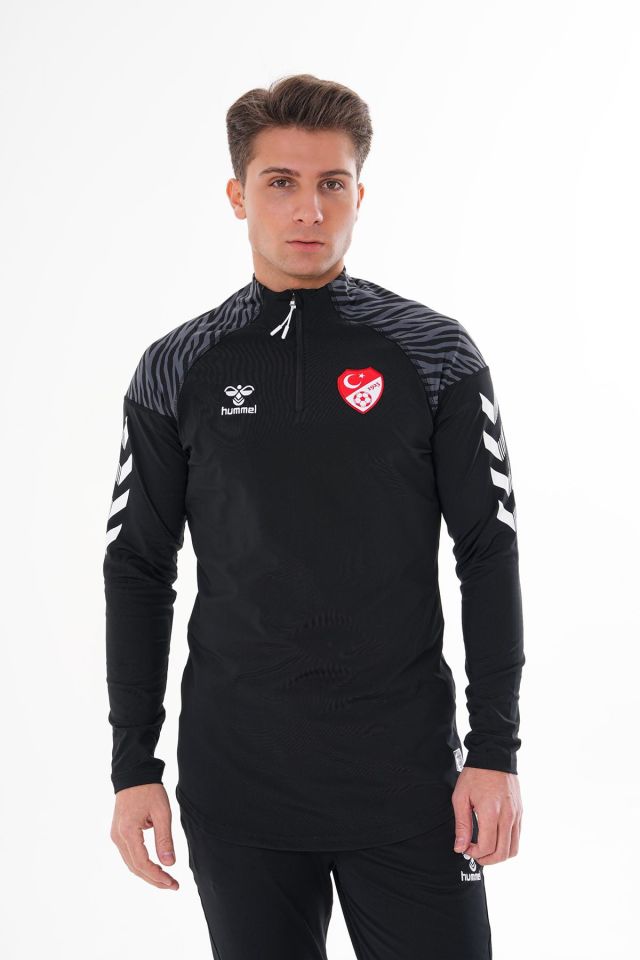 HUMMEL TAKIM, TFF HAKEM ANTRENMAN EŞOFMAN TAKIMI Siyah, ALT VE ÜST