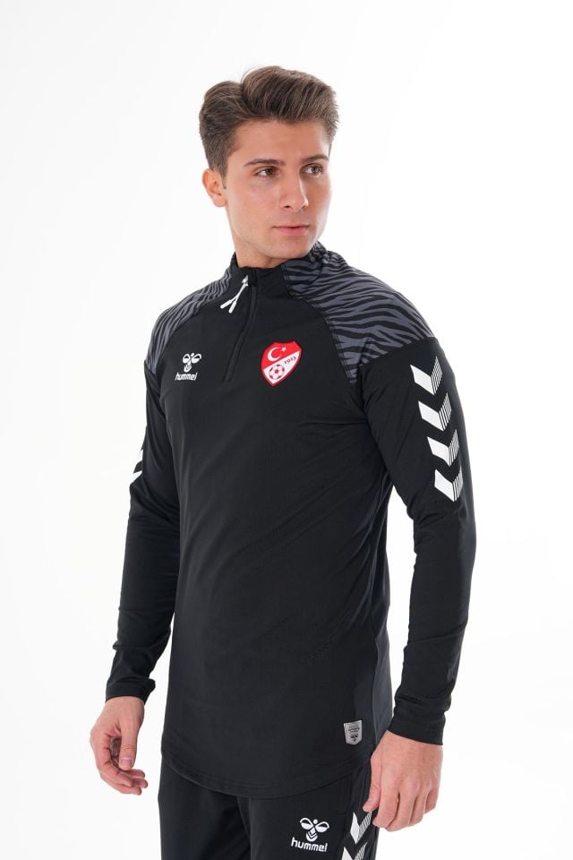 HUMMEL TAKIM, TFF HAKEM ANTRENMAN EŞOFMAN TAKIMI Siyah, ALT VE ÜST
