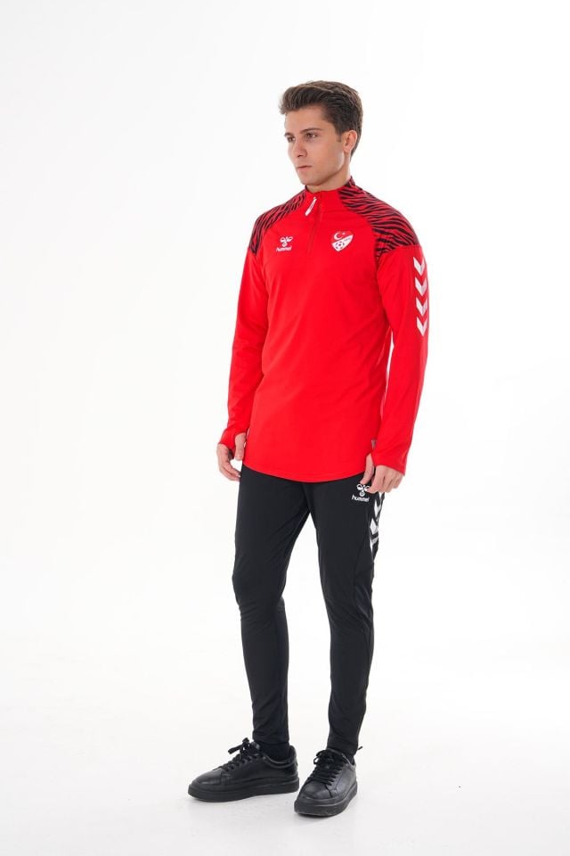 HUMMEL TAKIM, TFF HAKEM ANTRENMAN EŞOFMAN TAKIMI Kırmızı, ALT VE ÜST