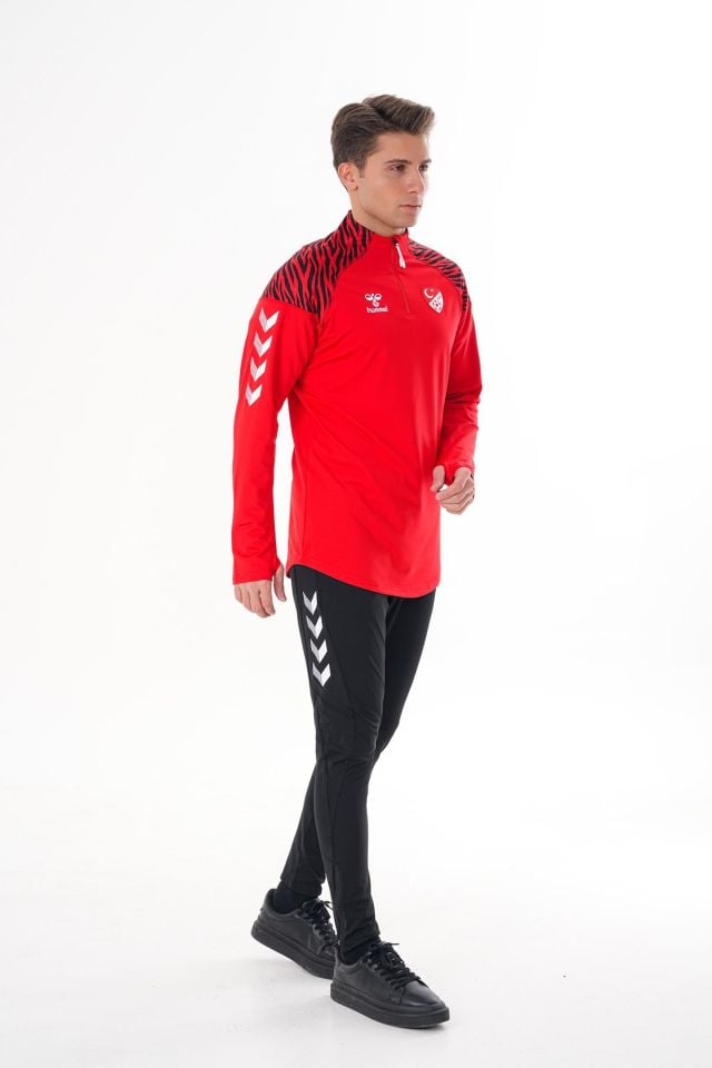 HUMMEL TAKIM, TFF HAKEM ANTRENMAN EŞOFMAN TAKIMI Kırmızı, ALT VE ÜST