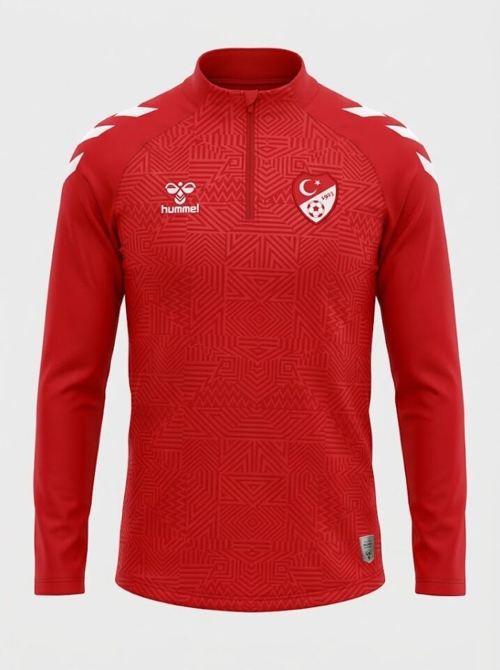 2026-27 HUMMEL TFF HAKEM ANTRENMAN EŞOFMAN ÜSTÜ KIRMIZI