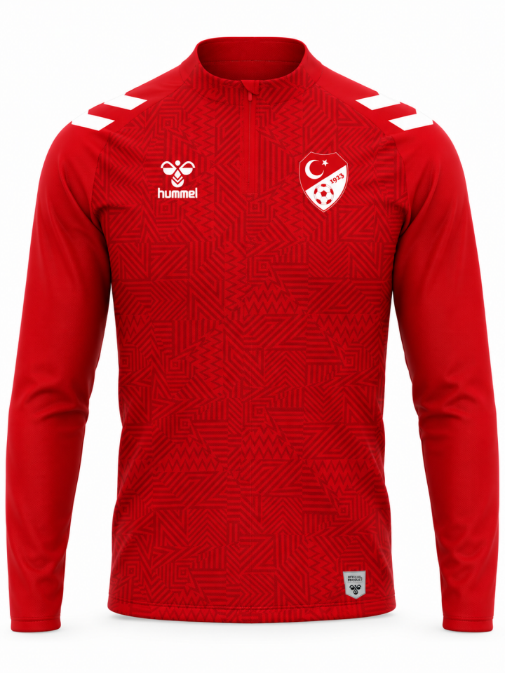 2026-27 HUMMEL TFF HAKEM ANTRENMAN EŞOFMAN ÜSTÜ KIRMIZI