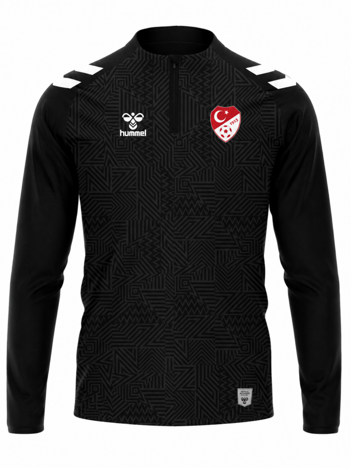 2026-27 HUMMEL TFF HAKEM ANTRENMAN EŞOFMAN ÜSTÜ SİYAH