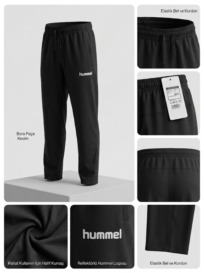 2026-27 HUMMEL TFF HAKEM SEYAHAT PANTOLONU, Boru Paça, Paraşüt Kumaş