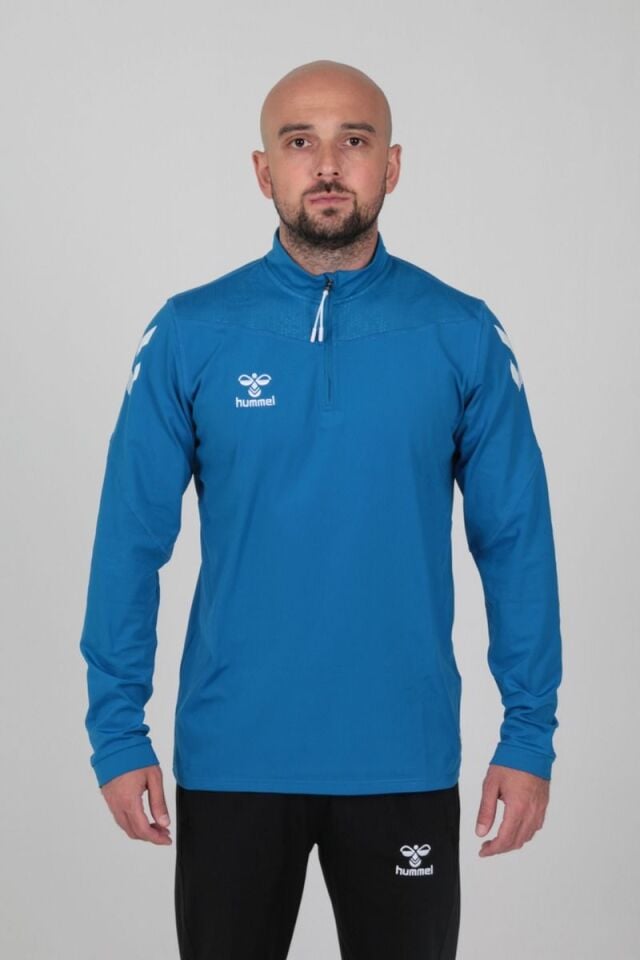 HUMMEL Oregon Yarım Fermuar EŞOFMAN ÜSTÜ Mavi