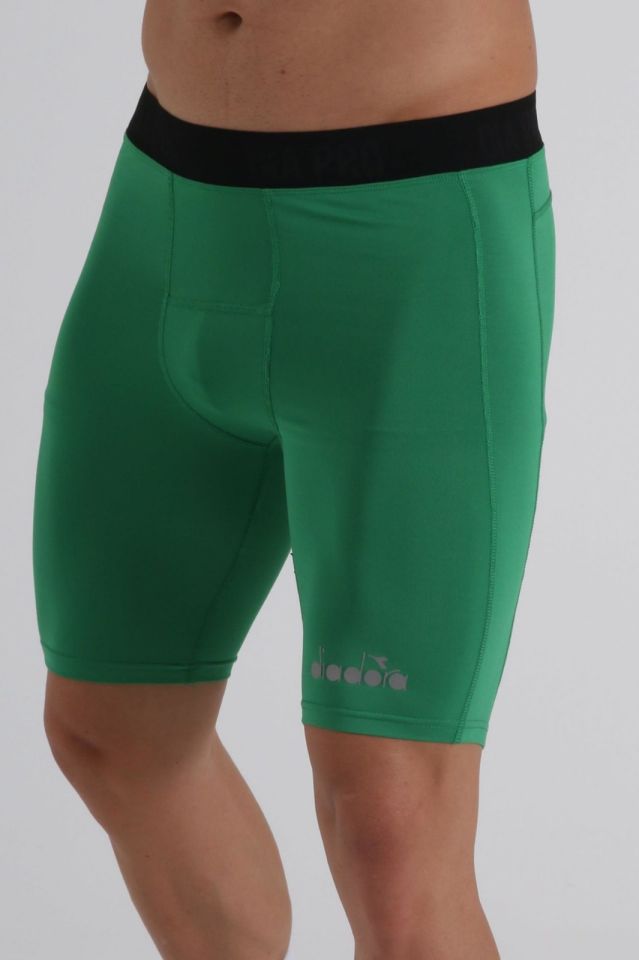 Diadora Flatron Pro Kısa  Şort Altı Tayt Yeşil